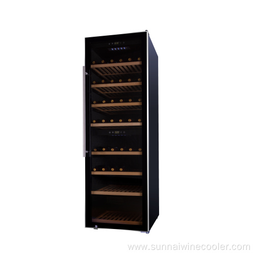 Free standing restaurant tall thin wine refrigerator fridge